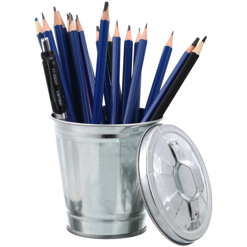 1 stück desktop-müllbehälter, mini-papierkorb, blumentopf 1