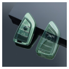 2 stuks autosleutelhouder/beschermhoes, transparant, geschikt voor BMW X1X2X3X4X5X6X7