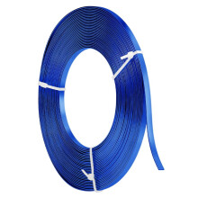 Aluminum Wire Flat 32.8 Feet 5mm Wide Royal Blue