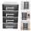 Plastic Multi-Layer Storage Cabinet with Half Transparent Black Drawers for Easy Access 1