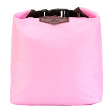Bolsa térmica pequena para piquenique, com zíper, ideal para atividades ao ar livre. Recipiente impermeável em nylon para guardar alimentos.