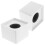 2 stuks draagbare ABS vierkante interviewmicrofoon met logovlag (wit) 9