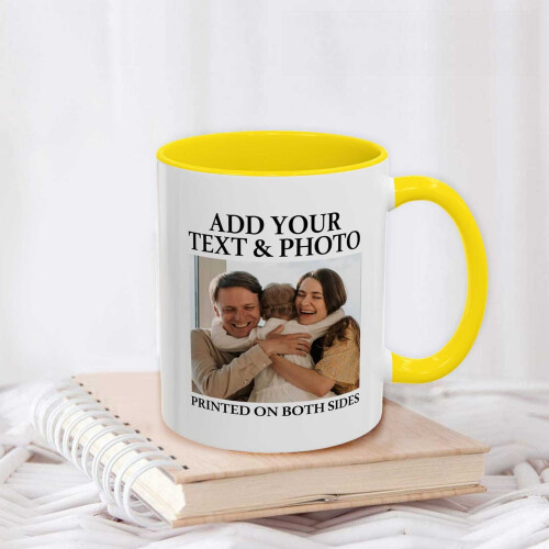 Κούπα καφέ Diy Photo Custom 11oz Εξατομικευμένη κεραμική κούπα διπλής όψης, κατάλληλη για