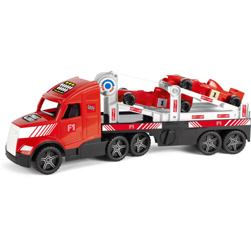 Formel-1-Autotransporter mit Seilwinde, 79 cm