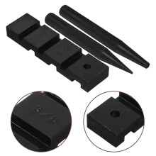 Kit de ferramentas compacto de metal para quebrar correntes de motosserras, ideal para reparos e manutenção versáteis.