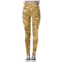 Weihnachtsleggings für Damen, glitzernd, Pailletten, mittelhoch geschnitten, hochelastisch, Weihnachtsmann-Leggings, bequeme Hose