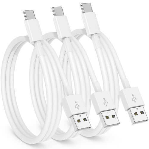 Καλώδιο CarPlay 3 τεμαχίων (3 πόδια) USB-A σε USB-C για iPhone16/15Pro Max/Plus, iPad10ης γενιάς και iPad