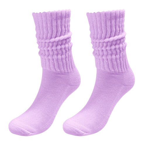 Calze a compressione per donna - Calze lunghe al ginocchio color corallo, morbide e termiche, ideali per la casa e per dormire, indispensabili per