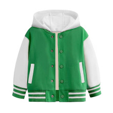 Jaquetas de beisebol infantis para meninos e meninas, modelo varsity, casuais, leves, lisas, com botões, estilo cardigã, para escola.