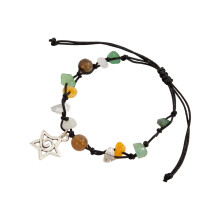 Multilayer Bohemian Beaded With Spirals Star Weaving Techniques Natural Stone Accent Unisex Jewelry Gift