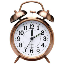 Retro Alarm Clock,Old Fashioned Bedside Alarm Clock With Non Ticking