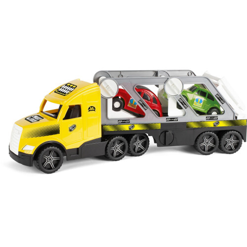 Großer Watwagen mit Anhänger und Oldtimer