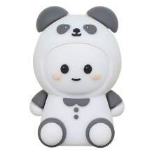 Cute Grey Panda Animal Pencil Sharpener, Compact Design with Alloy Blade, Easy to Use, Portable Craft & Stationery Tool
