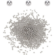 5500pcs 3mm Stainless Steel Polished Beads – Tumbling Media Pins for Rust Removal, Rough & Precision Jewelry Polishing, DIY – Compatible with
