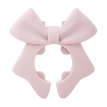 Flexible Kitchen Utensils Holder With Decorative Bowknot Shape Spoon Rest Clip Secures To Cookware Handle Heat Resistant