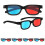 3D Viewing Glasses Red-Blue Lens Plastic 4 Pcs 1