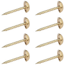 Practical Brass Glass Screw Fasteners With Decorative Domes Caps Rustproof Hardware for Home Furnishing Projects