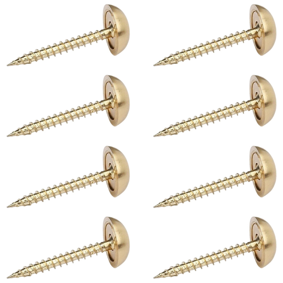 Practical Brass Glass Screw Fasteners With Decorative Domes Caps Rustproof Hardware For Home Furnishing Projects 9340959219353