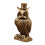 Brass owl statue figurine tabletop centerpiece 1