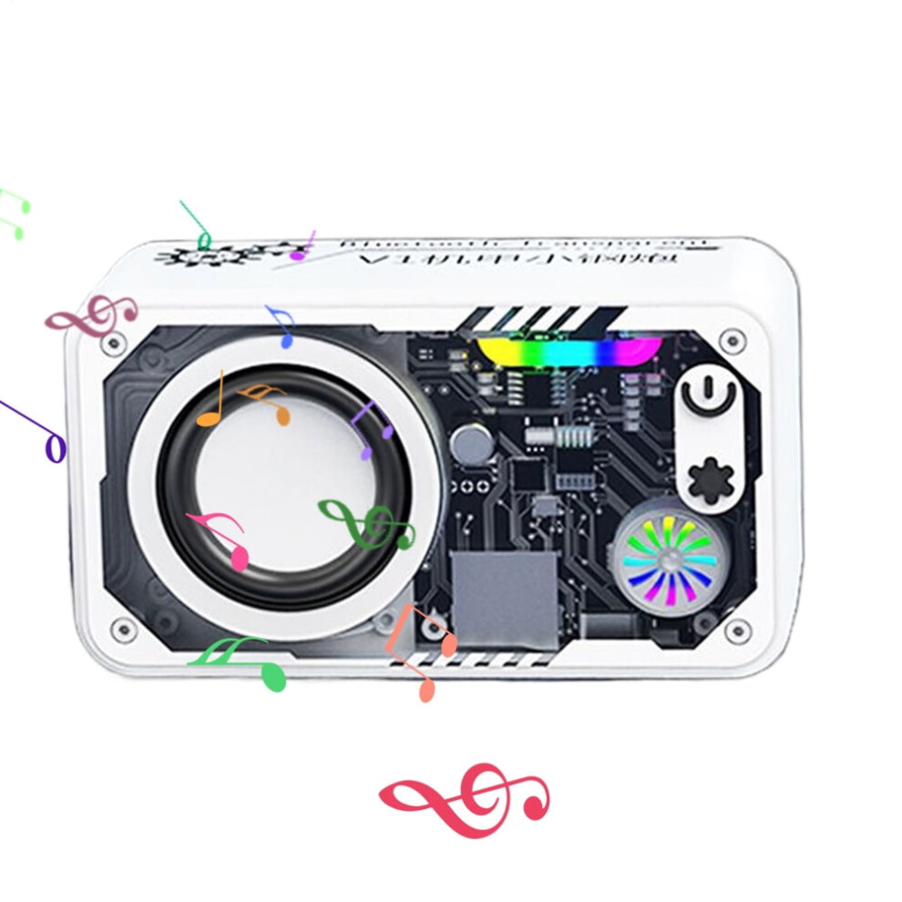 Portable Speaker Audio With Led Portable Rechargeable 3D Surround Sound Speaker With Colorful Led For Camping Home Travel Eco Friendly Light 9340959220588