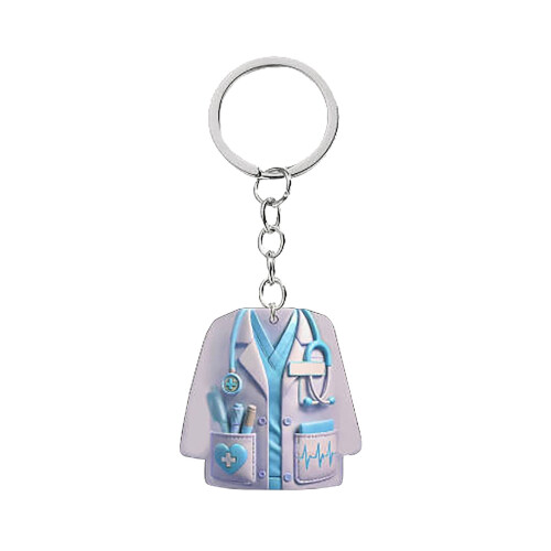 Chaveiro de Natal Personalizado em Plástico Azul1