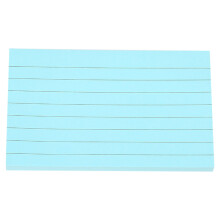 Colored Index Cards, 100 Sheets/Pack, Ruled Flash Cards for Studying & Office Use, Heavyweight, 4 Colors, Individually Wrapped (Blue: 3" x 4.9")