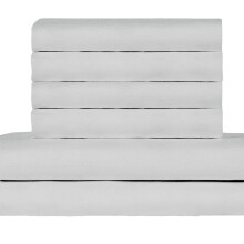 Set de cearșafuri de pat din satin, 4 piese, design solid, calitate hotelieră, cu buzunar adânc, potrivit pentru saltele de până la 45 cm