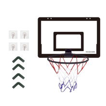 Supporto da basket pieghevole, piccolo, per esercizi domestici, canestro da basket per interni, supporto per tiro, tabellone a parete, facile
