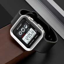 Montre numérique multifonction pour homme, double fuseau horaire, alarme, chronomètre, compte à rebours, rétroéclairage, étanche