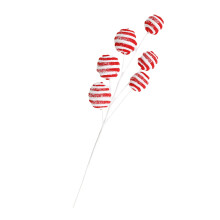 Decorazione per albero di Natale con stelo riccio, decorazioni ricce distintive per un elegante abbellimento dell'albero di Natale.