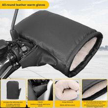 1pair Thickened Motorcycle Handlebar Muffs Winter Equipment Mitts Warmer Glove Cover Handlebar Wear-Resistant Windproof