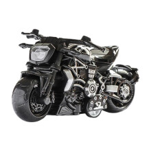Hračka na motorku s naťahovacím mechanizmom, minibike s trecím pohonom z ľahkej zliatiny, realistický dizajn, prenosná, bez potreby batérií,