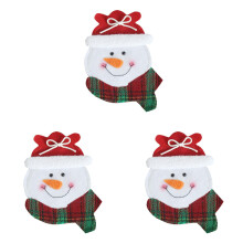 Witspace Christmas Silverware Holder Pockets – Santa, Snowman, Reindeer Cutlery Pouches for Spoons & Forks (1/3/6 PCS)