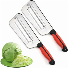 Stainless Steel Julienne Cutter 13", Dual-Blade Veg Slicer for Sauerkraut & Coleslaw – compatible with Sharp Blades (2pcs)