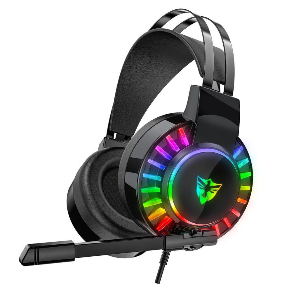 7.1 Surround Sound Usb Gaming Headset With Noise Cancelling Microphone And Led Light 9193271046240
