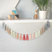 Pekkaxy Boho Wandquastengirlande zum Aufhängen für Wohnzimmer, Badezimmer, Klassenzimmer, Büro, Kinderzimmer, B6G7Geschenke, Schlafzimmer,
