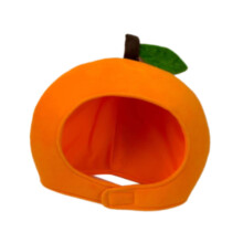 Chapeau à motif de fruits, idéal pour une fête d'anniversaire, un cadeau, des vacances, un bal masqué ou un jeu de rôle (orange).