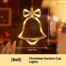 4pcs LED Christmas Window Lights: Tree/Snowflake/Star Silhouettes, Battery-Operated, Suction Cup, Warm White – Compatible with Indoor Glass