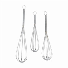 GoodCook Ready3dílné metly: Kuchyňské náčiní z kovového drátu na pečení, ruční mytí, stříbrné, délka 33 cm