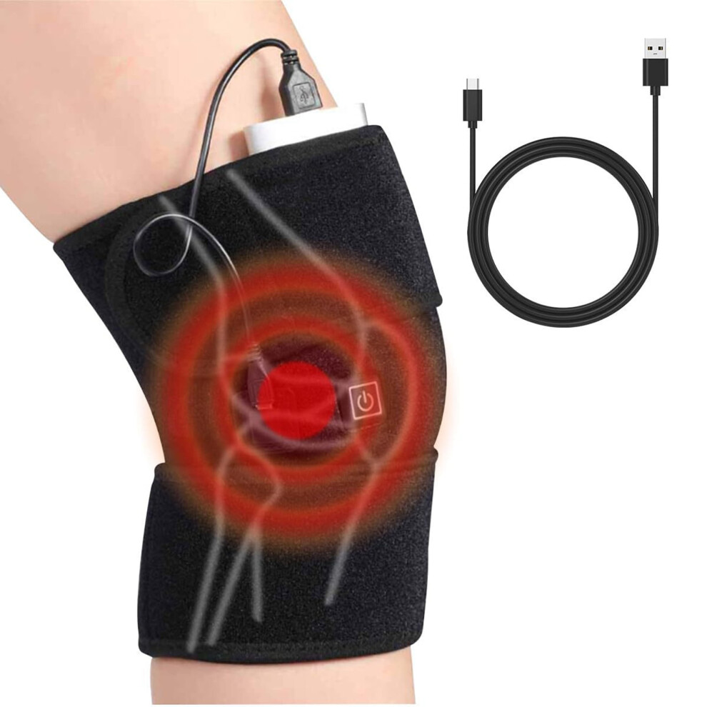 USB Heated Knee Warmer with 3 Heat Settings