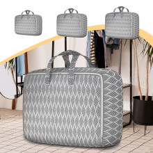 Large Underbed Storage Bag for Blankets, Comforters & Bedding – Visible Clothes Organizer Closet Bag, Compatible with Standard Beds