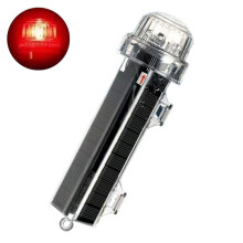 Solar Marine Flashing Lights, 1800mAh Navigation & Emergency Signal Lights for Fishing Nets, Buoys & Boats – Waterproof