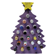Christmas Countdown Tree Display with 24 Bottle Slots