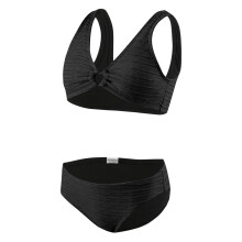 AWZXDE Girls Bikini Set Adjustable Straps Solid Color Cute Print Kids Swimwear For Beach Holiday Swimming Black