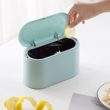 Mini poubelle avec couvercle amovible, petite poubelle en plastique, corbeille à déchets de comptoir escamotable, poubelle à peluches de comptoir