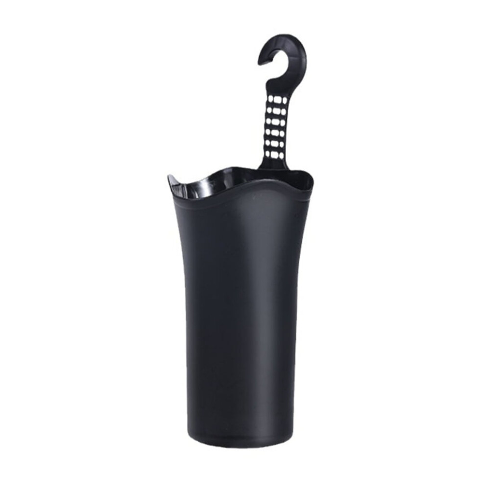 Multifunctional Car Umbrella Storage Bucket Plastic Holder Foldable Bag With Hook For Gathering Bottle Shelves Black 9327961691315