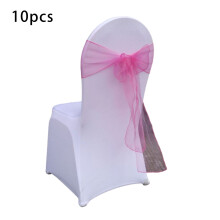 Nœuds décoratifs pour housses de chaises, rubans de chaise à longueur ajustable, nœuds pour chaises de chaise pour mariage, embellit l'espace