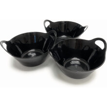 Bols en plastique Mintra Home avec poignées (Lavande, 970 ml, petit lot de 3)