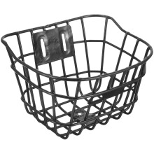 Front Handlebar Storage Basket Bike Basket Black High-grade Iron Professional Safety For Families 1Pack
