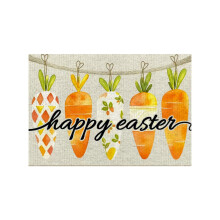 Easter Coir Doormat – Bunny Welcome Mat, 19"x31", Spring Indoor/Outdoor Porch Decor (Compatible with Standard Doors)